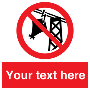 Custom prohibition do not fly kites near overhead electrical power lines